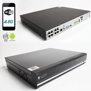 RAYDIN FORCE-P09 8Mpix, H265, 8Kanal Video, 8PoE, 2 HDD, UHD 4K 2160P Kayıt, 60Mbps Bant Genişliği, RaydınView NVR