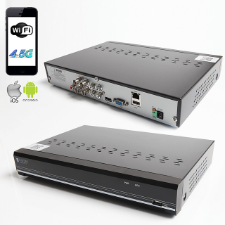 RAYDIN SONIC-K04 2Mpix, H264, 4Kanal Video, 4Kanal Ses, 1 HDD, 1080N, 3G Wifi, RaydinView 5in1 DVR