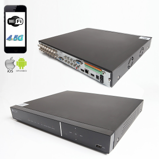 RAYDIN SONIC-K17 2Mpix, H264, 16Kanal Video, 16Kanal Ses, 2 HDD, 1080N, 3G Wifi, RaydinView 5in1 DVR